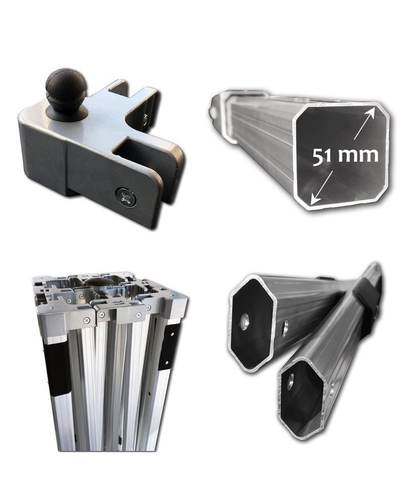 Barnum Pliant Aluminium Pro Plus 4,5x3m