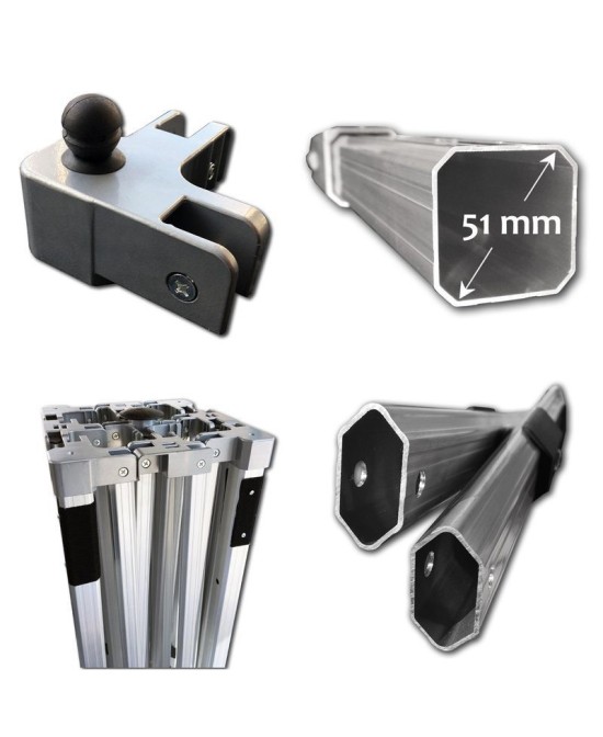 Barnum Pliant Aluminium Pro Plus 6x3m