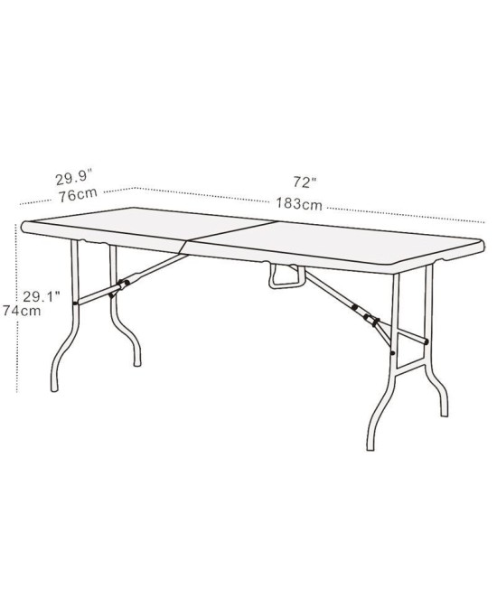 Folding event table 180 cm | Vision-One