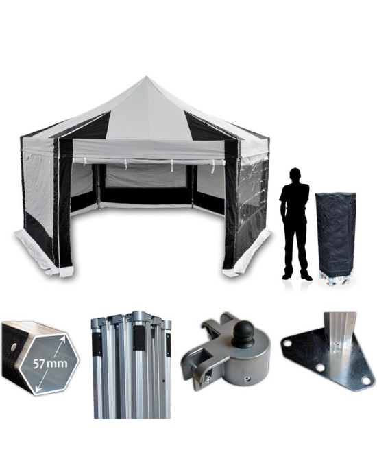 Pro Extreme pop-up gazebo hexagonal 6 m | Vision-One