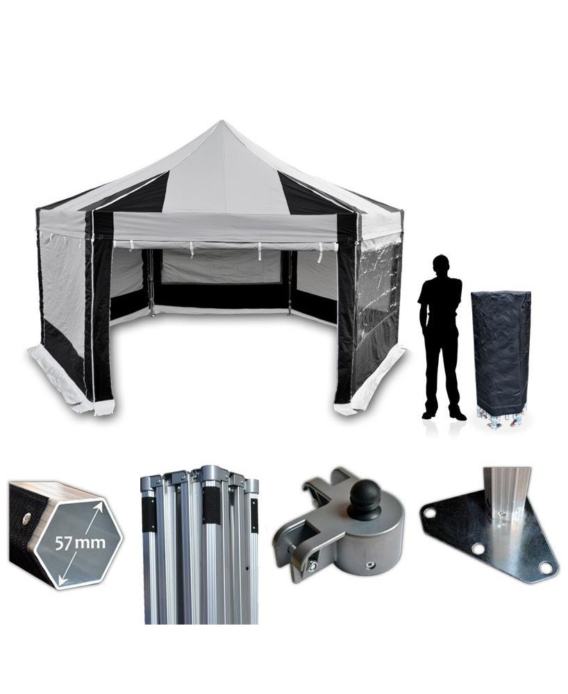 Pro Extreme pop-up gazebo hexagonal 6 m | Vision-One