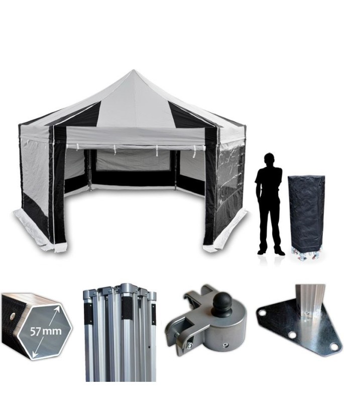Pro Extreme pop-up gazebo hexagonal 6 m | Vision-One