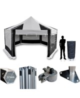 Pro Extreme pop-up gazebo hexagonal 6 m | Vision-One