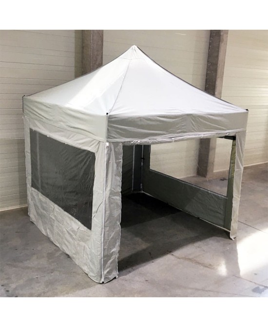 Black 3x3 m pop-up gazebo rental, Liège | Vision-One