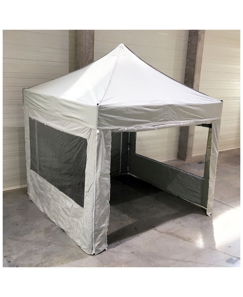 Black 3x3 m pop-up gazebo rental, Liège | Vision-One