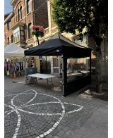 Barnum Pliant Aluminium Pro 3x3m Noir en Location