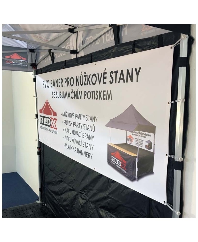 Printed gazebo banner 275x100 cm | Vision-One