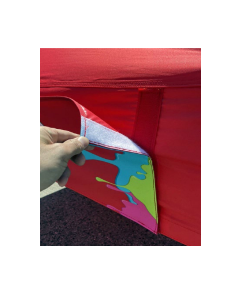 Removable velcro banners for gazebos | Vision-One