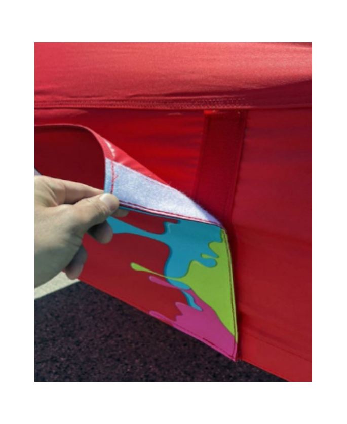 Removable velcro banners for gazebos | Vision-One