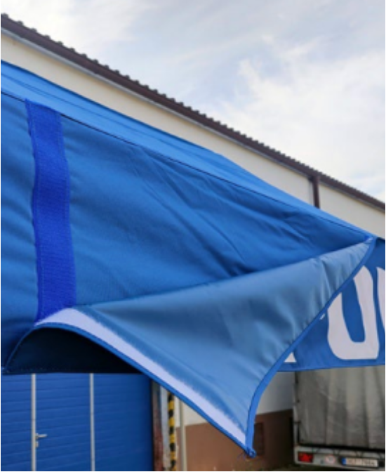 Removable velcro banners for gazebos | Vision-One