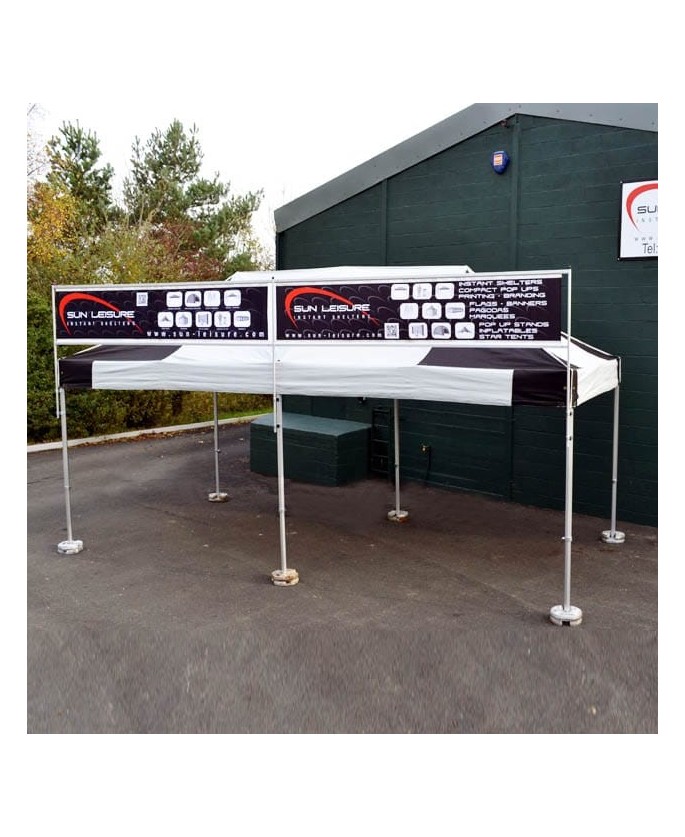 Custom sky banner for gazebos, 3 or 6 m | Vision-One