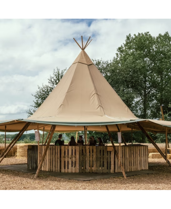 Tente de Longement de luxe en paille pour camping en plein air