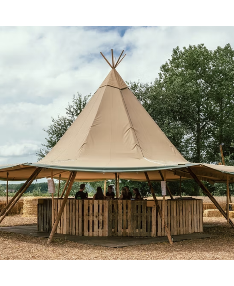 Tente de Longement de luxe en paille pour camping en plein air