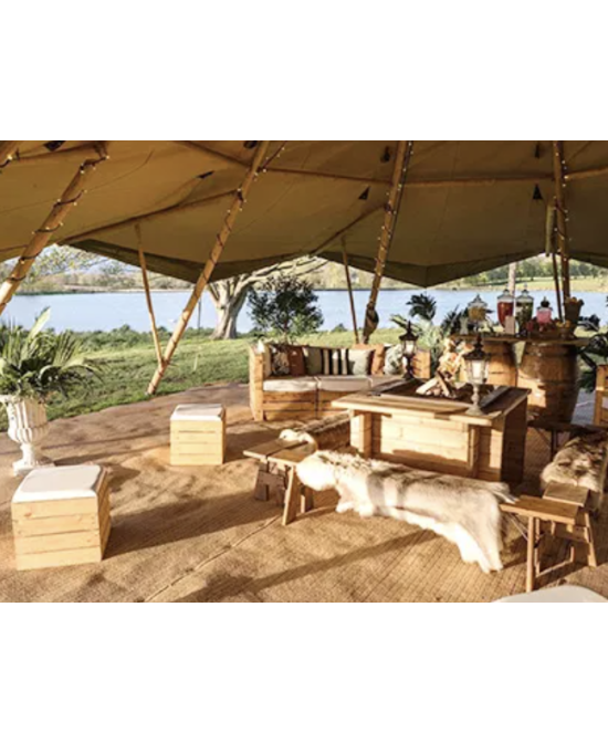Luxury straw glamping tent | Vision-One