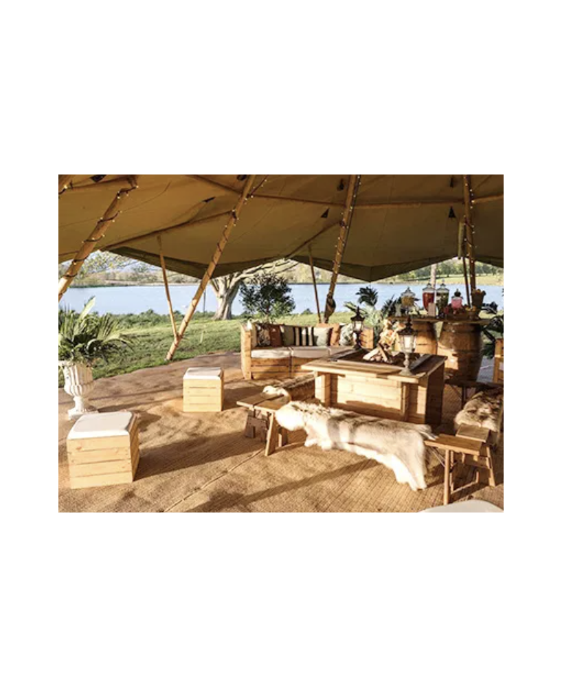 Tente de Longement de luxe en paille pour camping en plein air