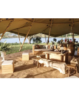 Tente de Longement de luxe en paille pour camping en plein air