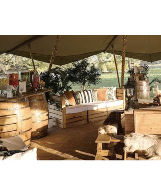 Tente de Longement de luxe en paille pour camping en plein air