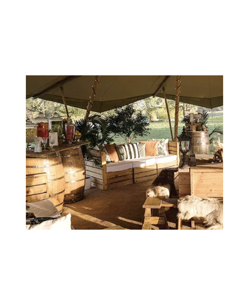 Tente de Longement de luxe en paille pour camping en plein air