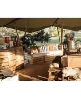 Tente de Longement de luxe en paille pour camping en plein air