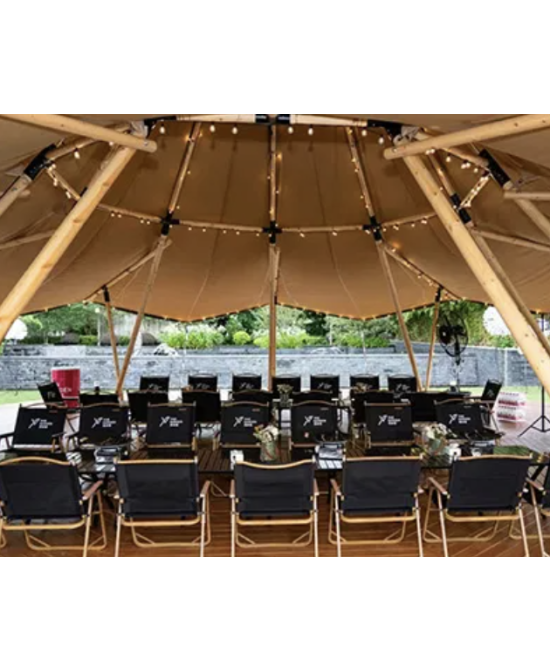 Luxury straw glamping tent | Vision-One