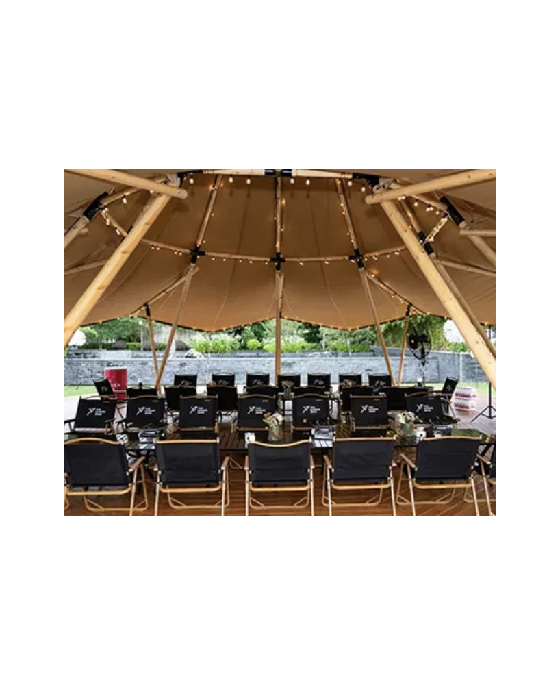 Tente de Longement de luxe en paille pour camping en plein air