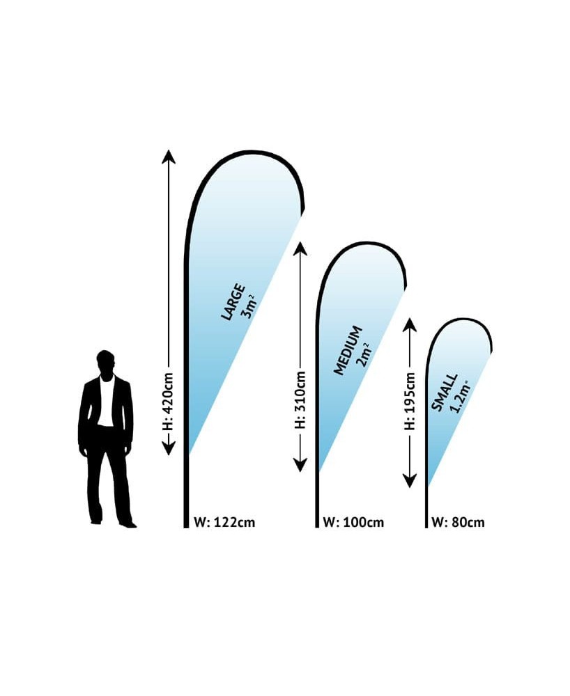 Beach Flags Gouttes d'Eau