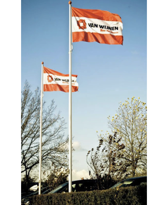 Mât de drapeau en fibre de verre pour bannières ou drapeaux 5m