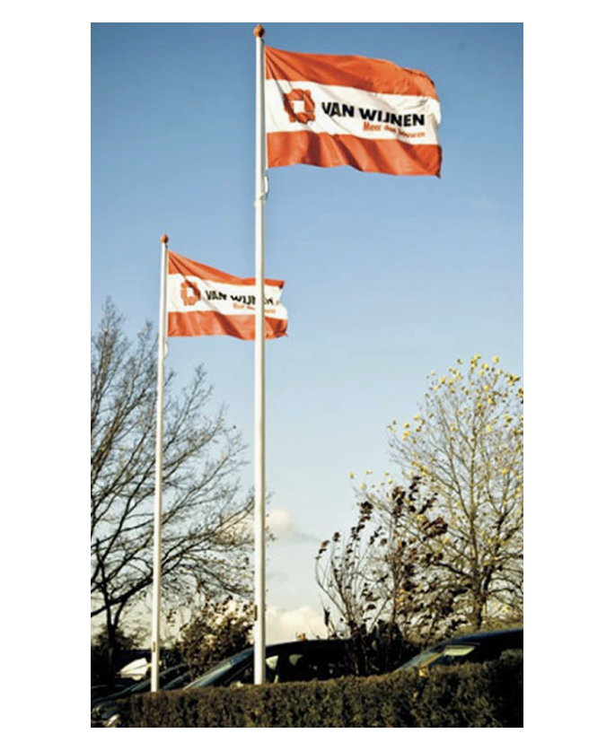 5 m fibreglass flagpole for banners | Vision-One