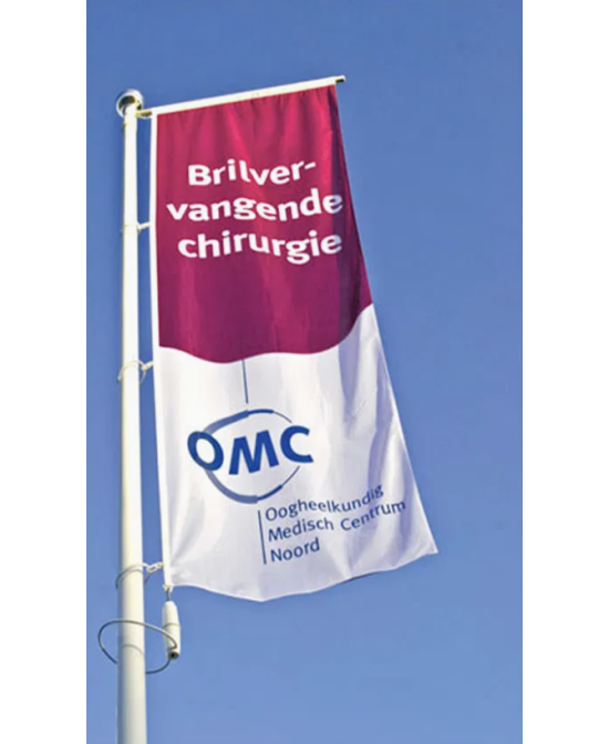 Mât de drapeau en fibre de verre pour bannières ou drapeaux 5m