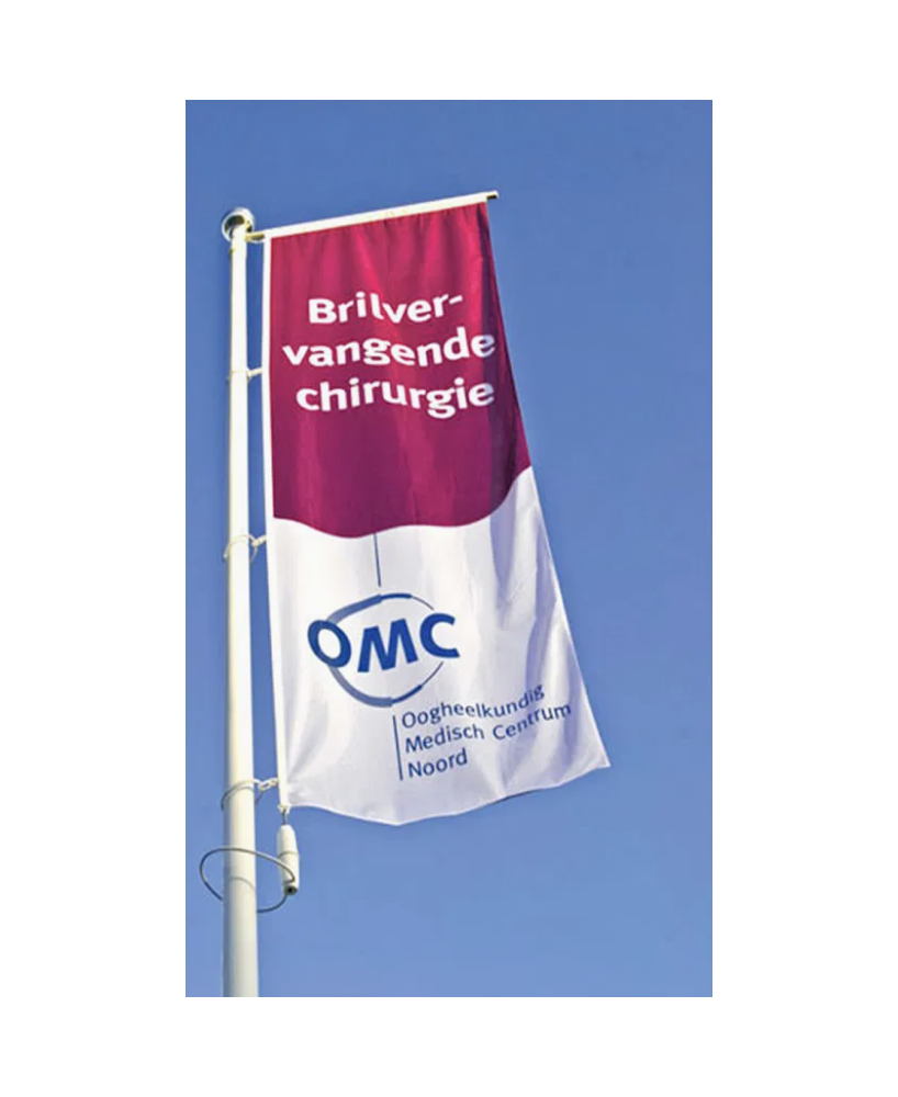 5 m fibreglass flagpole for banners | Vision-One