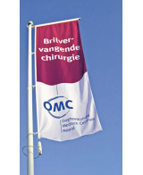 Mât de drapeau en fibre de verre pour bannières ou drapeaux 5m