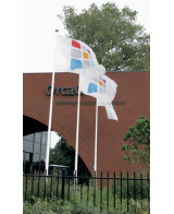 Mât de drapeau en fibre de verre pour bannières ou drapeaux 5m