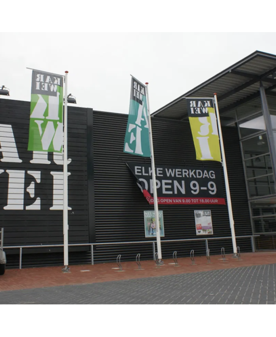 Mât de drapeau en fibre de verre pour bannières ou drapeaux 5m