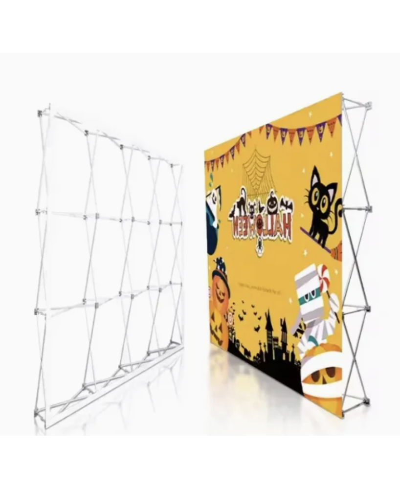 Stand parapluie publicitaire personnalisé – Mur d’image professionnel pour salon & événement