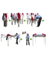 Steel pop-up gazebo 3x3 m, pro folding tent | Vision-One