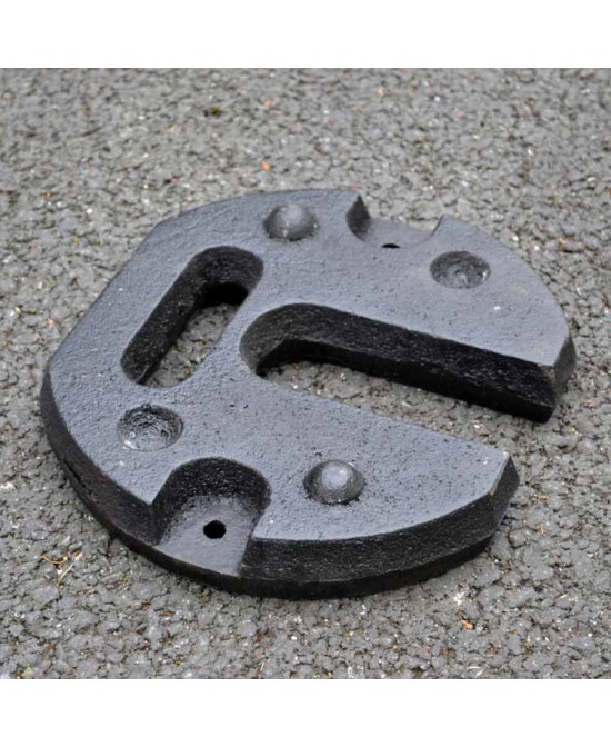 Ensemble de 2 poids en acier de 12 kg