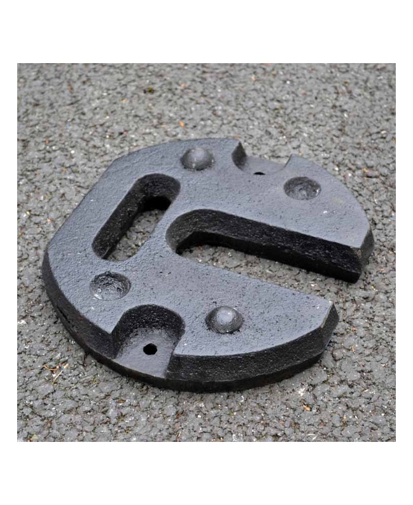 Ensemble de 2 poids en acier de 12 kg