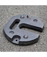 Ensemble de 2 poids en acier de 12 kg