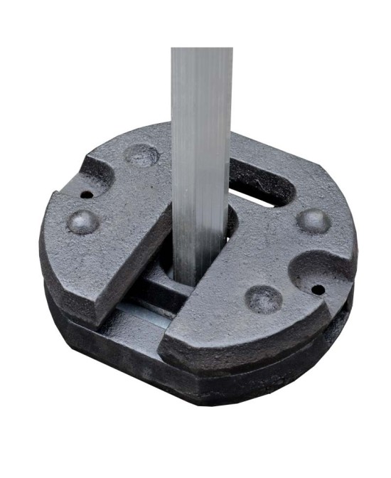 Ensemble de 2 poids en acier de 12 kg