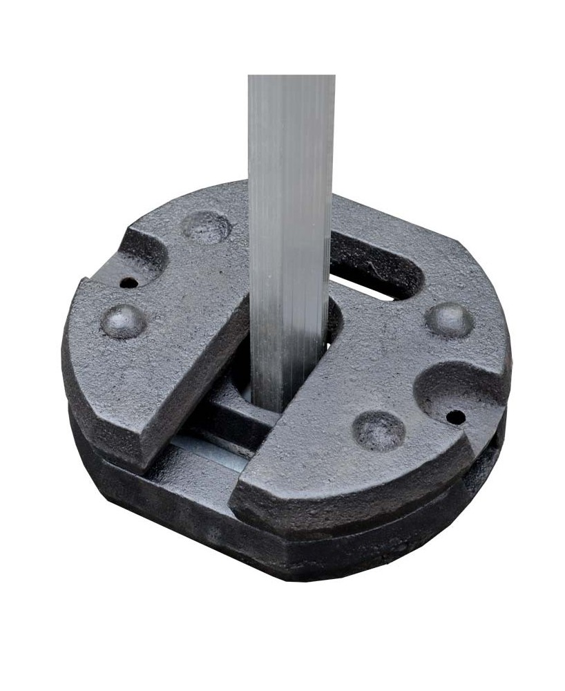 Ensemble de 2 poids en acier de 12 kg