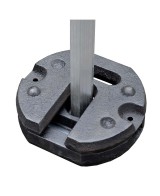 Ensemble de 2 poids en acier de 12 kg