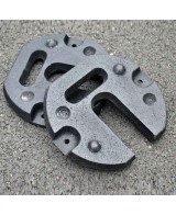 Ensemble de 2 poids en acier de 12 kg