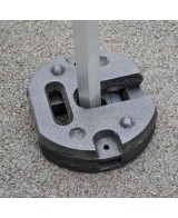 Ensemble de 2 poids en acier de 12 kg