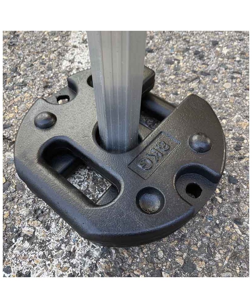 Ensemble de 2 poids en acier de 8 kg