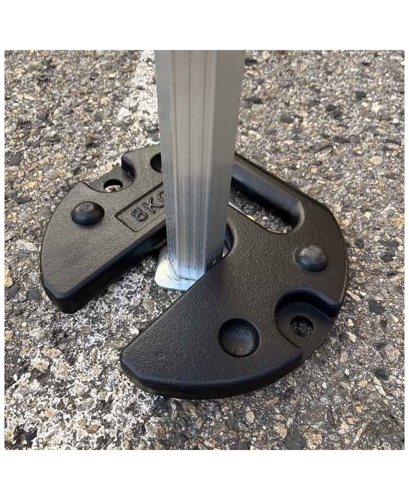 Ensemble de 2 poids en acier de 8 kg