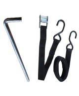 Heavy-duty stakes and ratchet straps (x4) | Vision-One